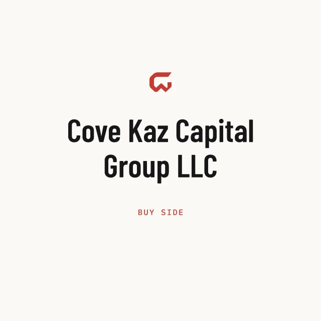 Buy side: Cove Kaz Capital Group LLC