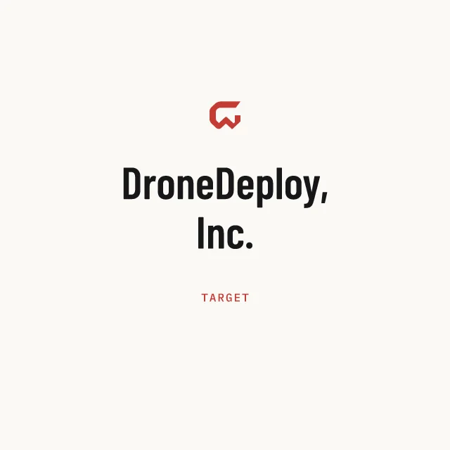Target: DroneDeploy, Inc.