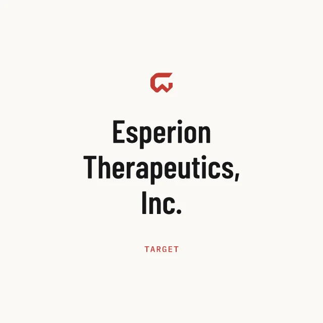 Target: Esperion Therapeutics, Inc.