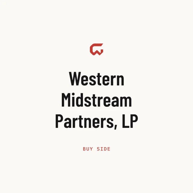 Buy side: Western Midstream Partners, LP