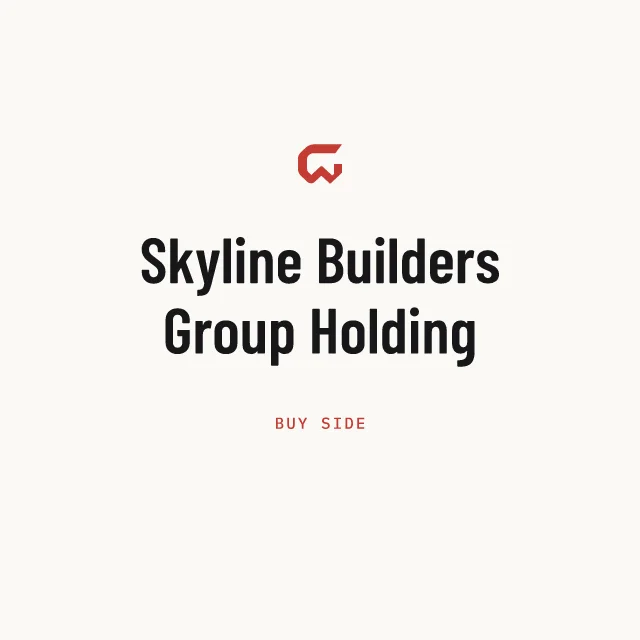 Buy side: Skyline Builders Group Holding