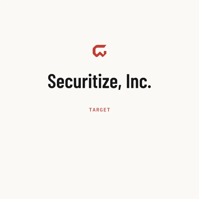 Target: Securitize, Inc.