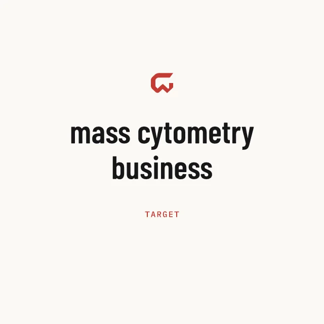 Target: mass cytometry business