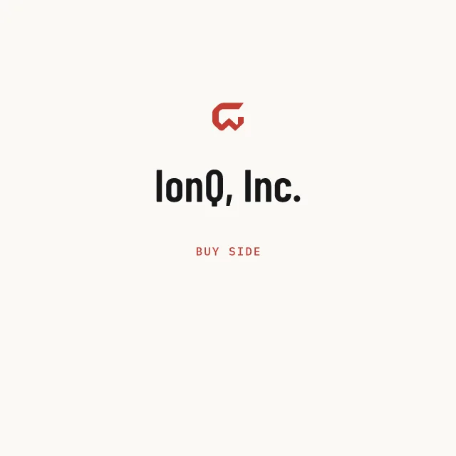 Buy side: IonQ, Inc.