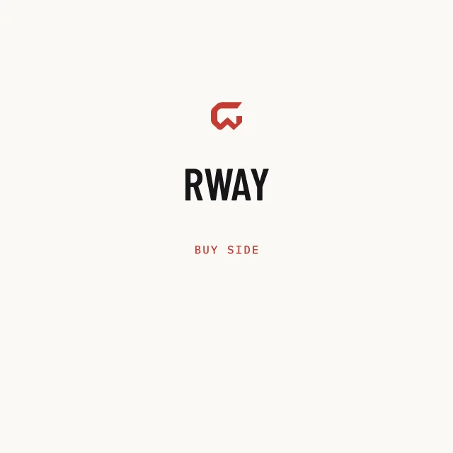 Buy side: RWAY