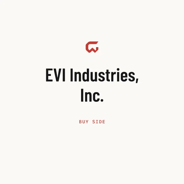 Buy side: EVI Industries, Inc.