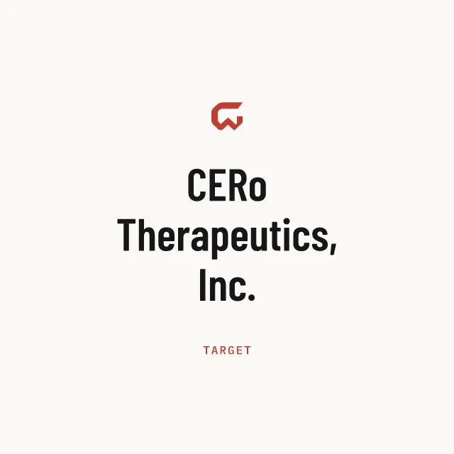 Target: CERo Therapeutics, Inc.