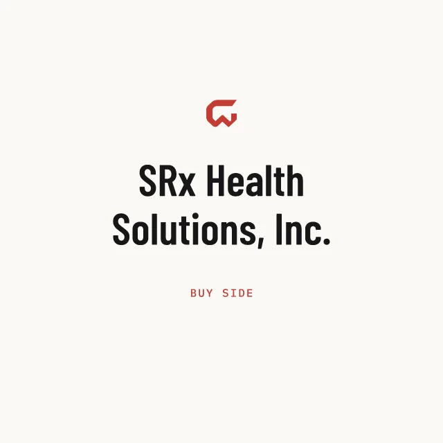 Buy side: SRx Health Solutions, Inc.