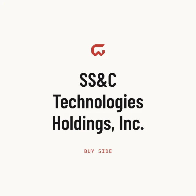 Buy side: SS&C Technologies Holdings, Inc.
