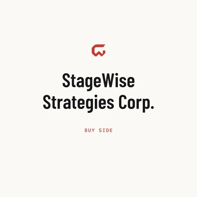 Buy side: StageWise Strategies Corp.