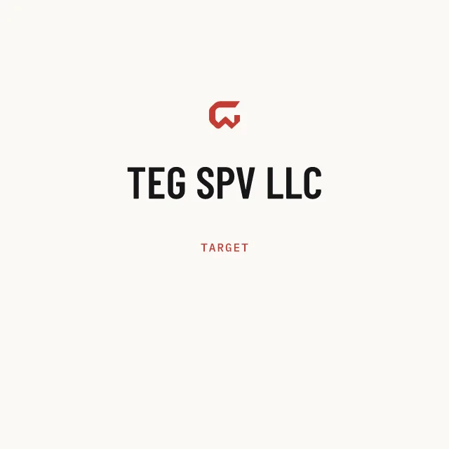 Target: TEG SPV LLC