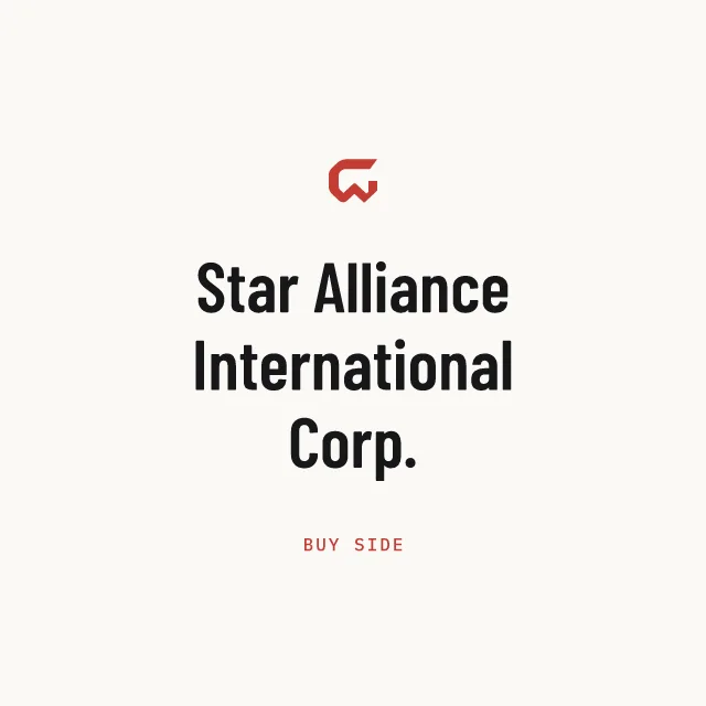 Buy side: Star Alliance International Corp.