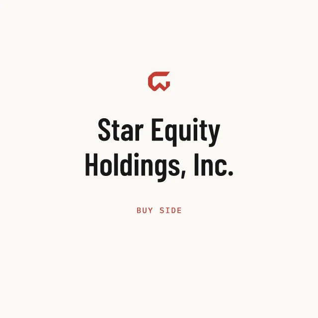 Buy side: Star Equity Holdings, Inc.