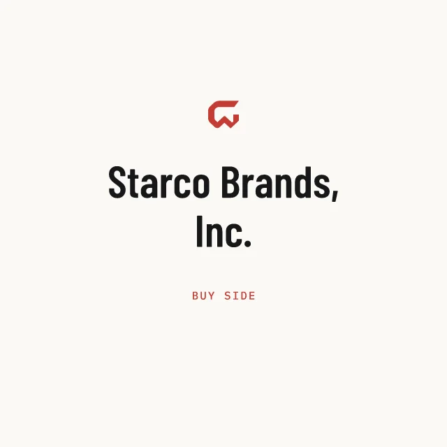 Buy side: Starco Brands, Inc.