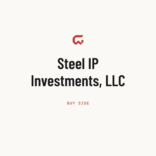 Buy side: Steel IP Investments, LLC