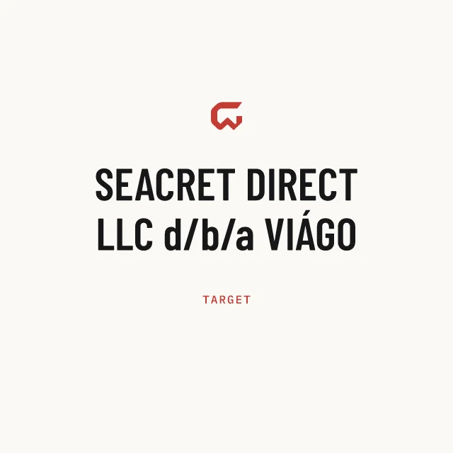 Target: SEACRET DIRECT LLC d/b/a VIÁGO