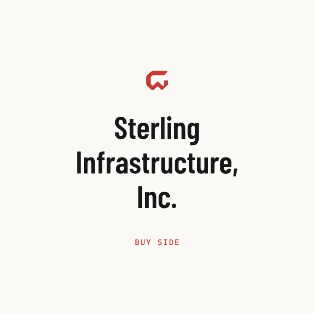 Buy side: Sterling Infrastructure, Inc.