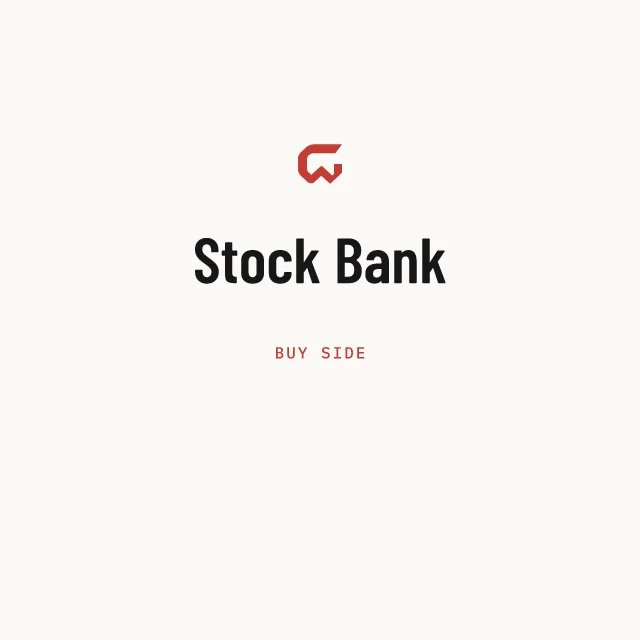 Buy side: Stock Bank