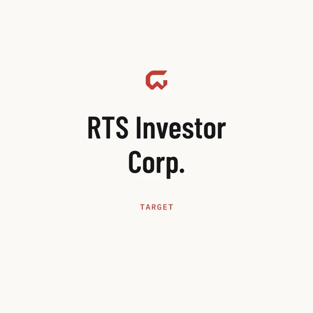 Target: RTS Investor Corp.