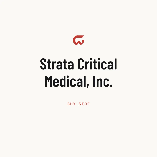 Buy side: Strata Critical Medical, Inc.