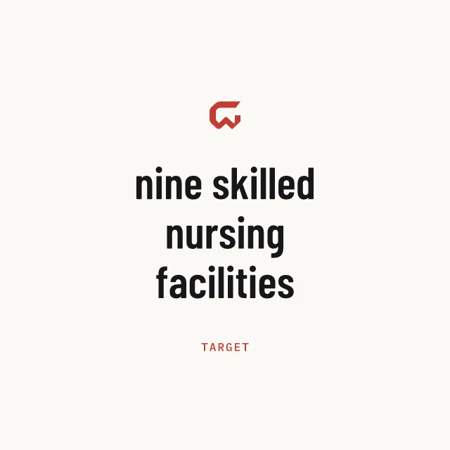 Target: nine skilled nursing facilities