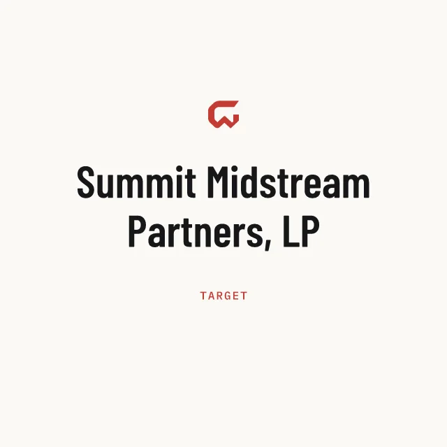 Target: Summit Midstream Partners, LP
