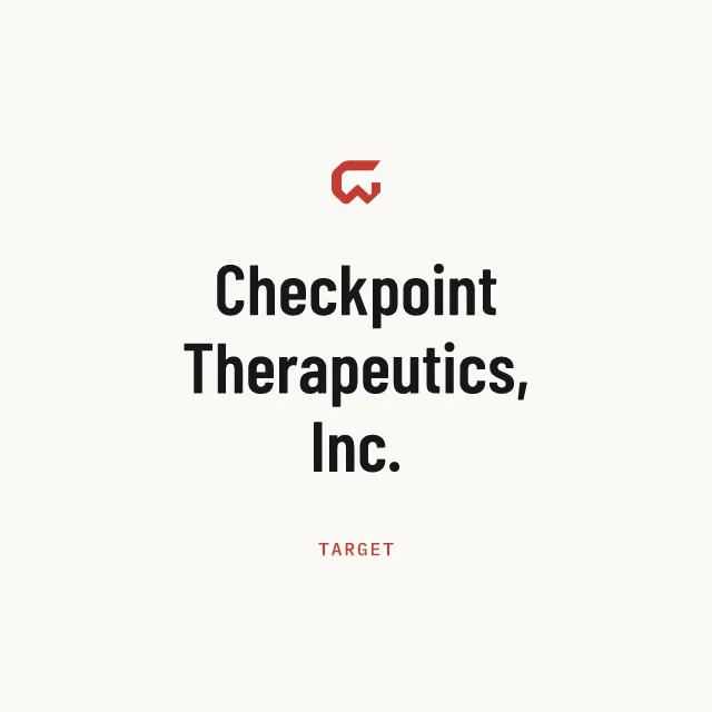 Target: Checkpoint Therapeutics, Inc.