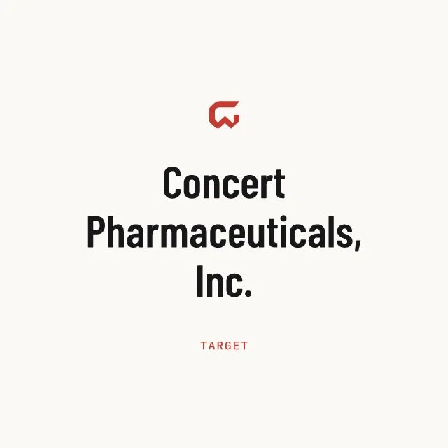 Target: Concert Pharmaceuticals, Inc.