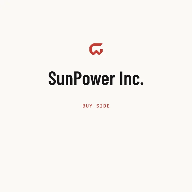 Buy side: SunPower Inc.