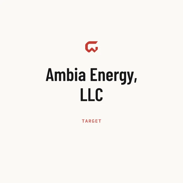Target: Ambia Energy, LLC