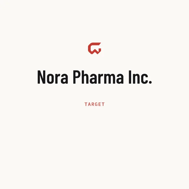 Target: Nora Pharma Inc.
