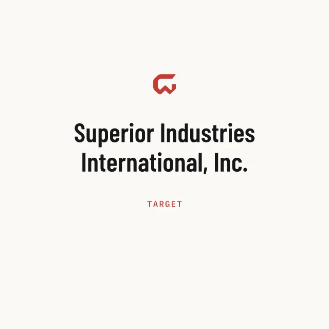 Target: Superior Industries International, Inc.