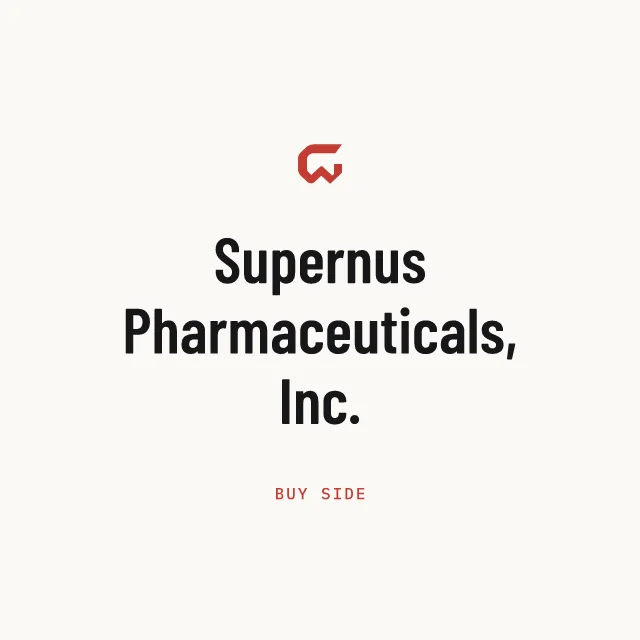 Buy side: Supernus Pharmaceuticals, Inc.