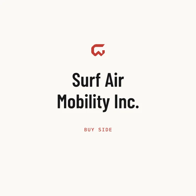 Buy side: Surf Air Mobility Inc.