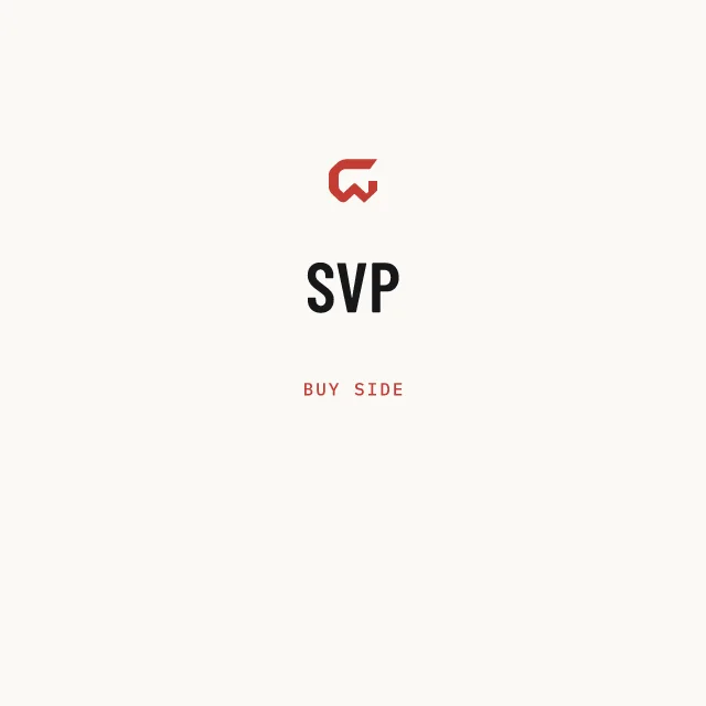 Buy side: SVP