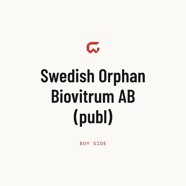 Buy side: Swedish Orphan Biovitrum AB (publ)