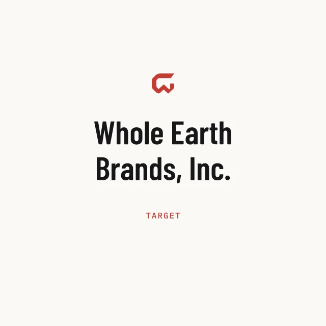 Target: Whole Earth Brands, Inc.