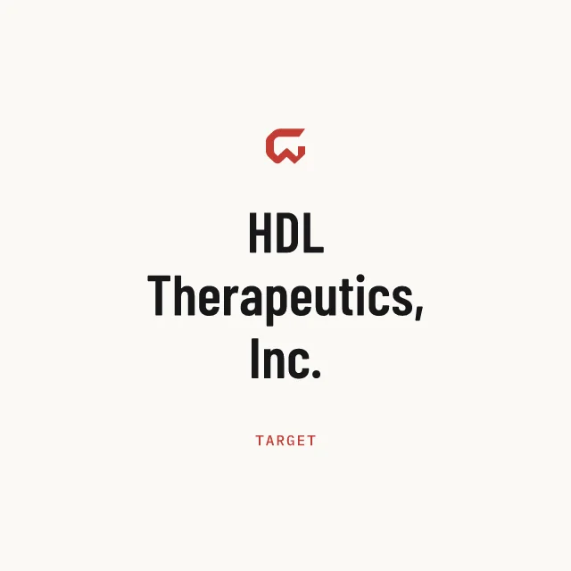 Target: HDL Therapeutics, Inc.