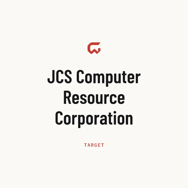 Target: JCS Computer Resource Corporation