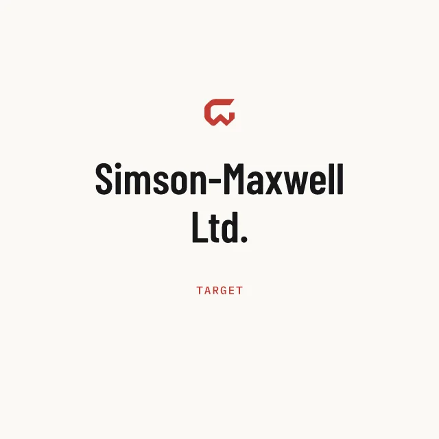 Target: Simson-Maxwell Ltd.