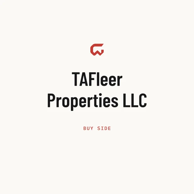 Buy side: TAFleer Properties LLC