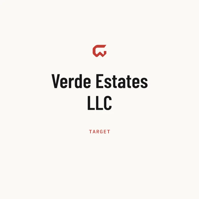 Target: Verde Estates LLC
