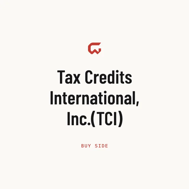 Buy side: Tax Credits International, Inc.(TCI)