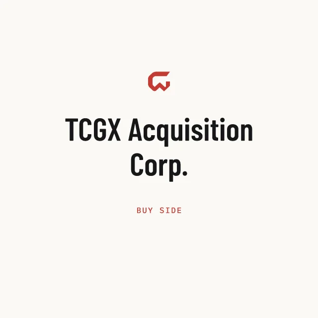 Buy side: TCGX Acquisition Corp.