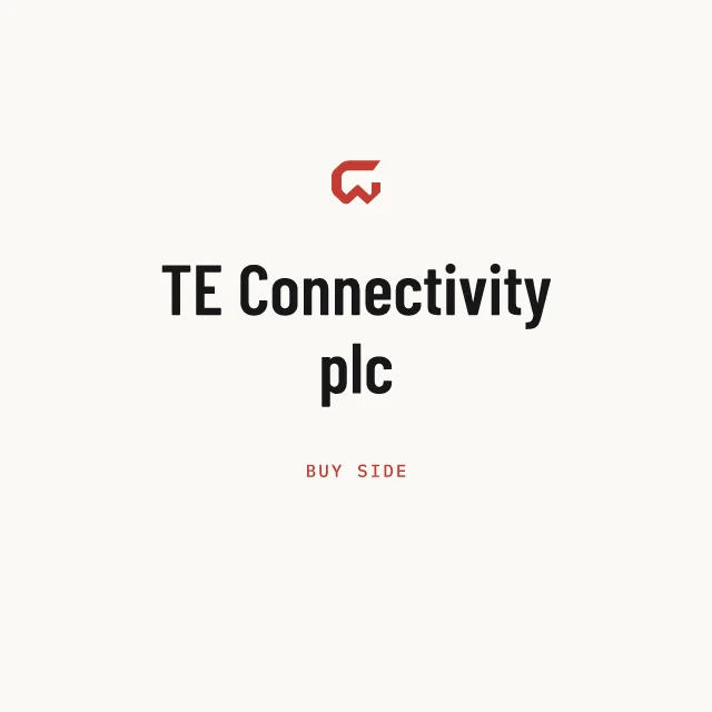 Buy side: TE Connectivity plc