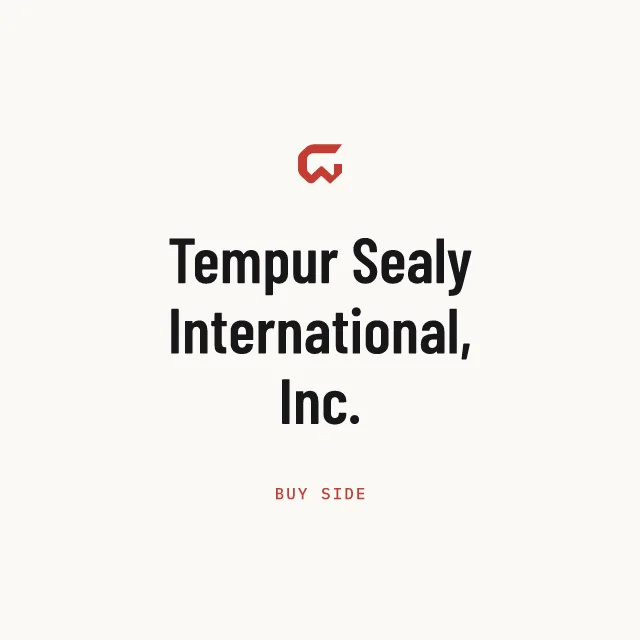 Buy side: Tempur Sealy International, Inc.