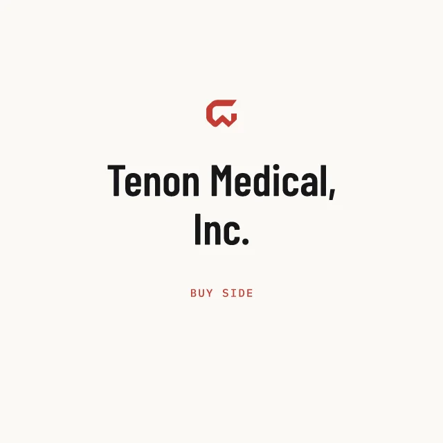 Buy side: Tenon Medical, Inc.