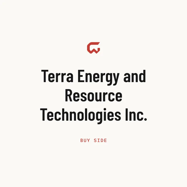 Buy side: Terra Energy and Resource Technologies Inc.