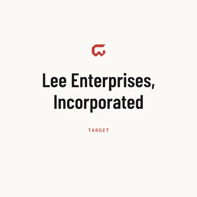 Target: Lee Enterprises, Incorporated