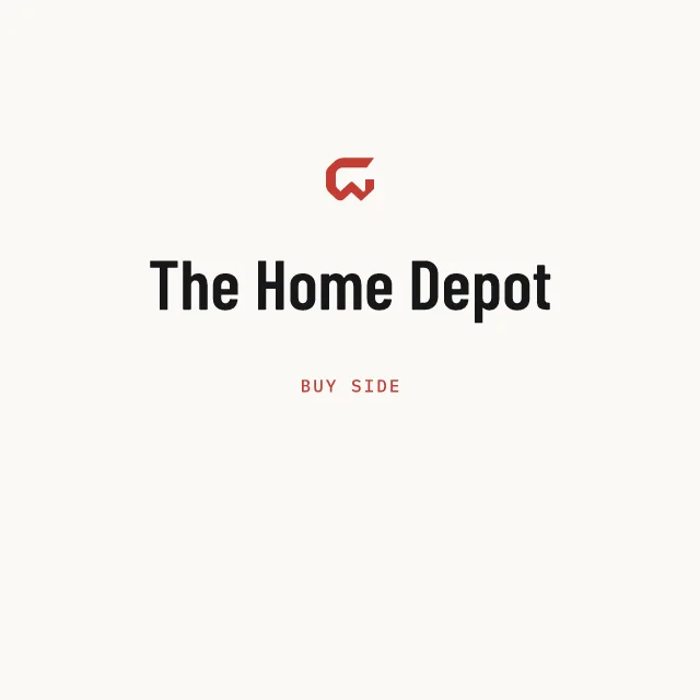 Buy side: The Home Depot